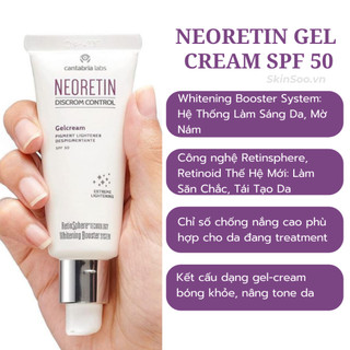 [DATE 12/25] Kem Chống Nắng Dưỡng Trắng, Mờ Nám, Tái Tạo Da Neoretin Discrom Control Gel Cream SPF50