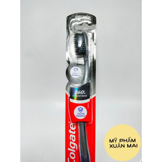Bàn chải Colgate 360 độ than hoạt tính & lông chải xoắn kép làm sạch mảng bám hiệu quả