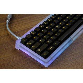 Bộ nút bàn phím cơ | Keycap Cherry Aifei Black Gold Semi-Transparent | ABS Doubleshot