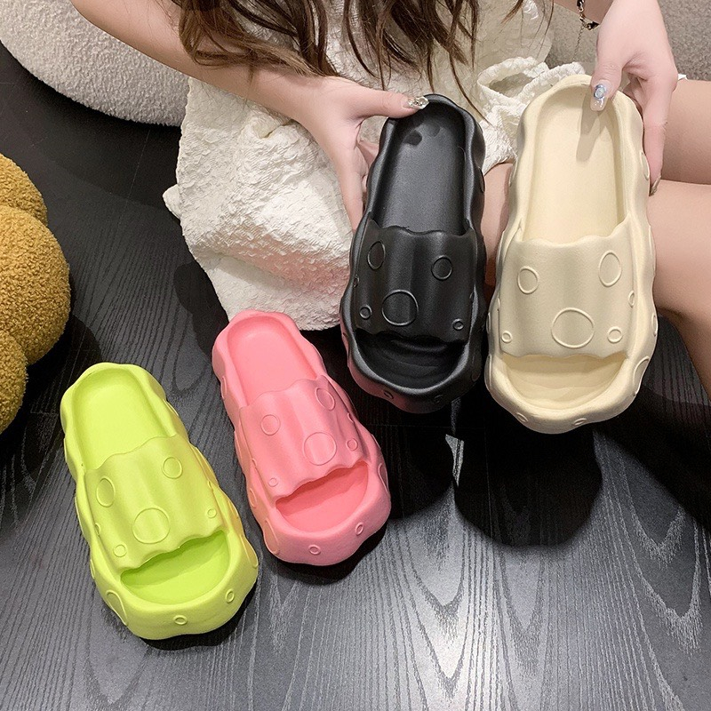 Dép Bánh Mì Bong Bóng Đế 5cm Phong Cách điệu Đà