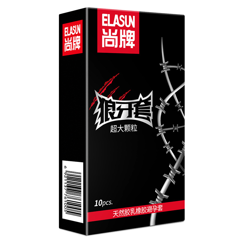Bao Cao Su Gai Điểm Nổi Elasun Kéo Dài Thời Gian - Hộp 10 bao