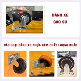 Xe Đẩy Tay TOSHUDO Sàn Thép Đa Năng Gấp Gọn, Tải Trọng Lớn 150KG - 250KG