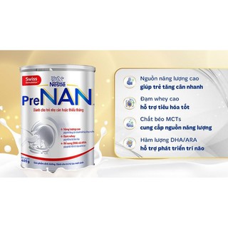 Sữa bột Nestlé  PreNan,lon 380gram