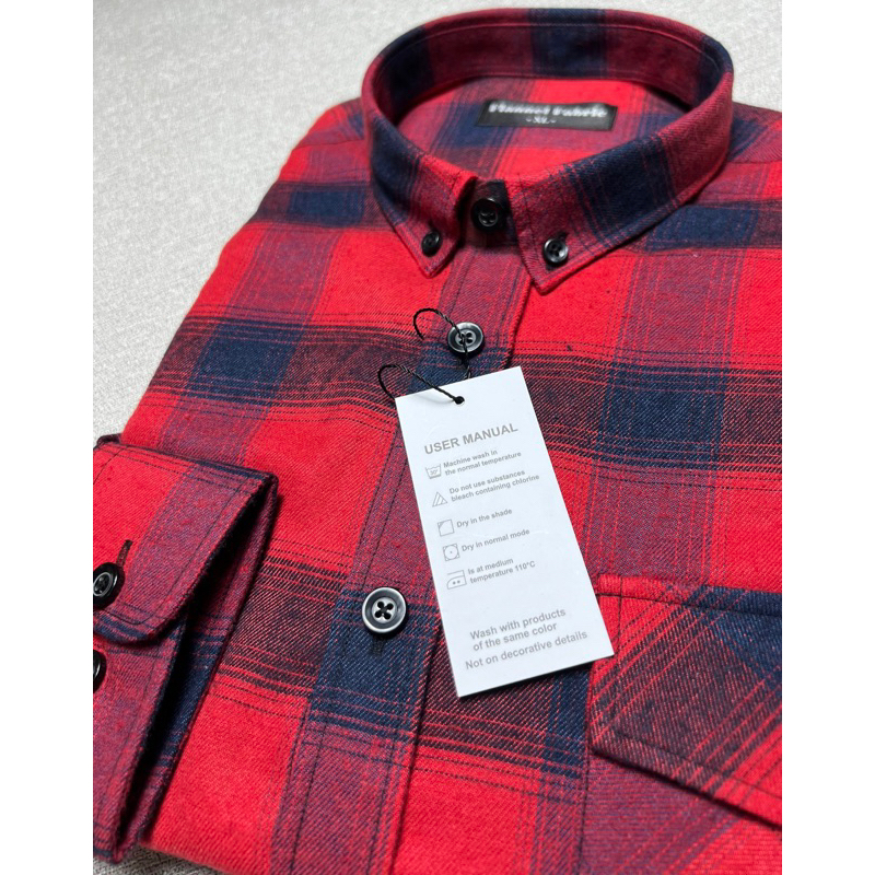 Sơ mi Flannel 100% cotton