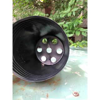 { 50 Cái } Chậu Nhựa Trồng Cây C9 Đen Mềm Loại Dày 20x17