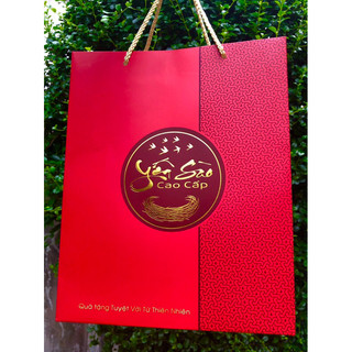 10 túi giấy đựng yến sào cao cấp 100gr size đứng