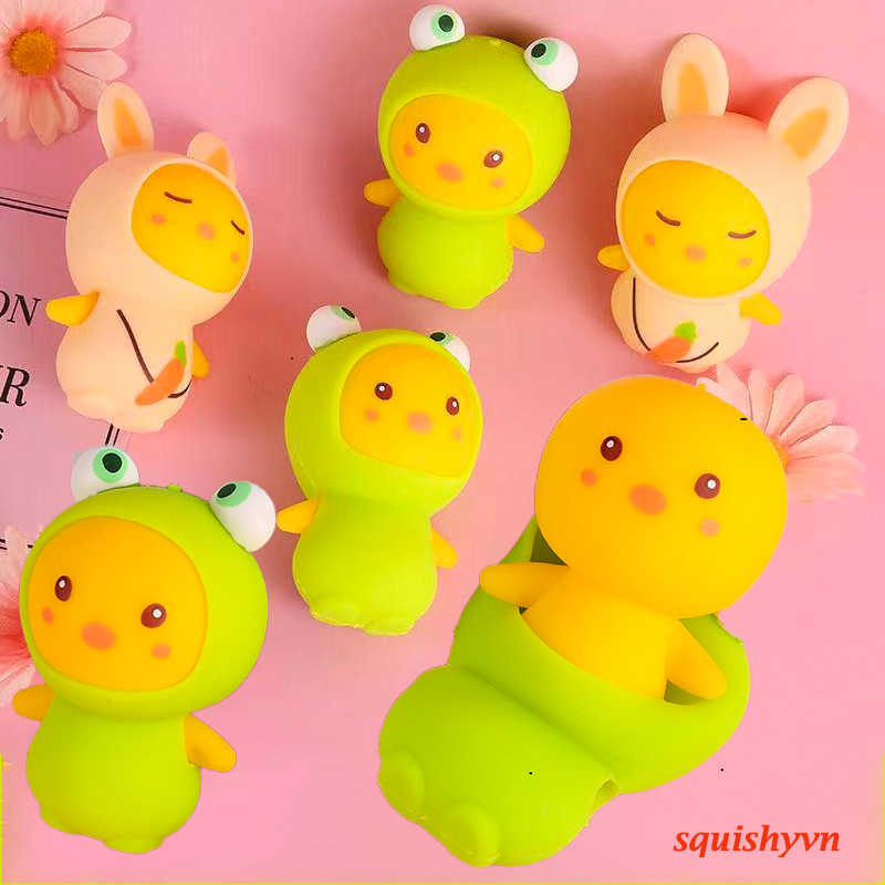 Squishy mini - Gấu đồ ăn siêu đáng yêu, mềm và chậm tăng