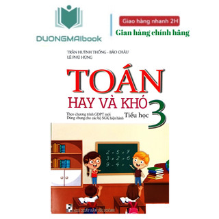 Sách - Toán hay và khó lớp 3- Theo chương trình GDPT mới