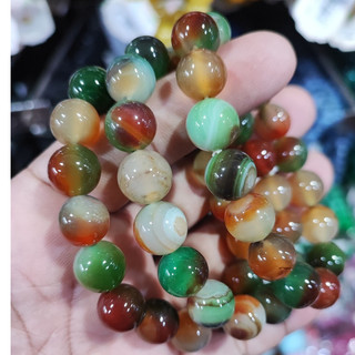 Vòng tay phong thủy đá mã não tứ quý