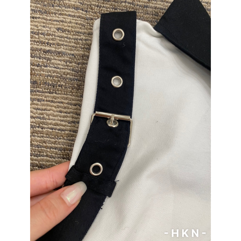 Áo Polo Nam MCQ Phối Khoá Viền Vai Cao Cấp - Áo Phông MCQ Nam Nữ Cổ Bẻ Full Box