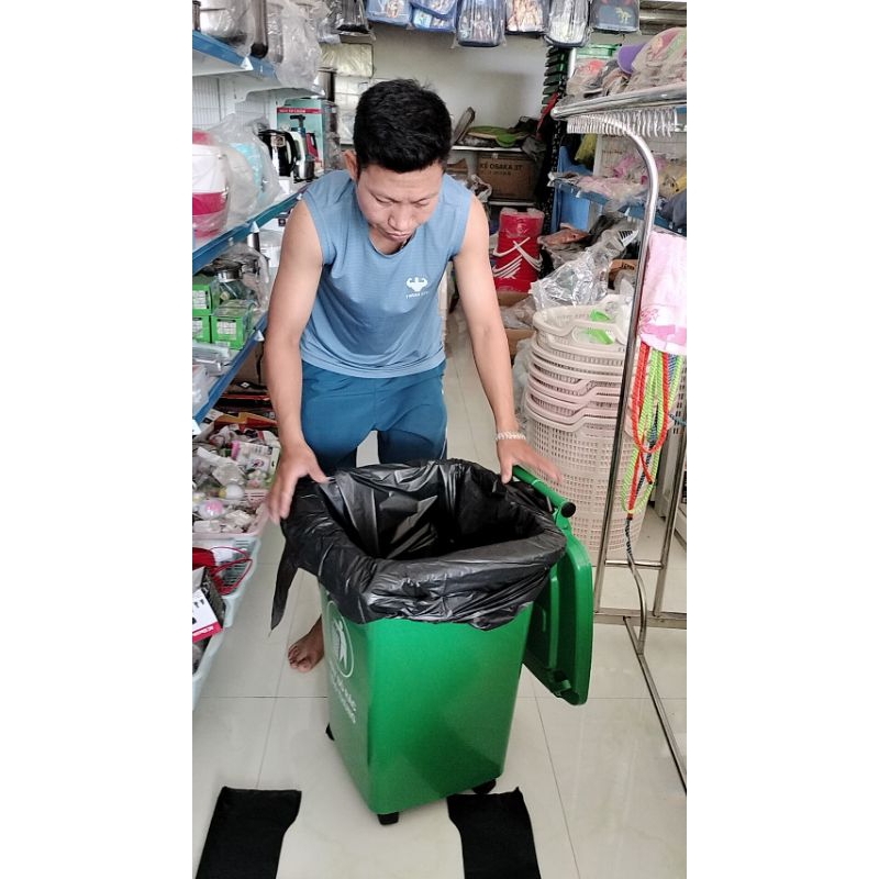1 KG Túi rác dành cho thùng rác ngoài trời vừa thùng rác 60L