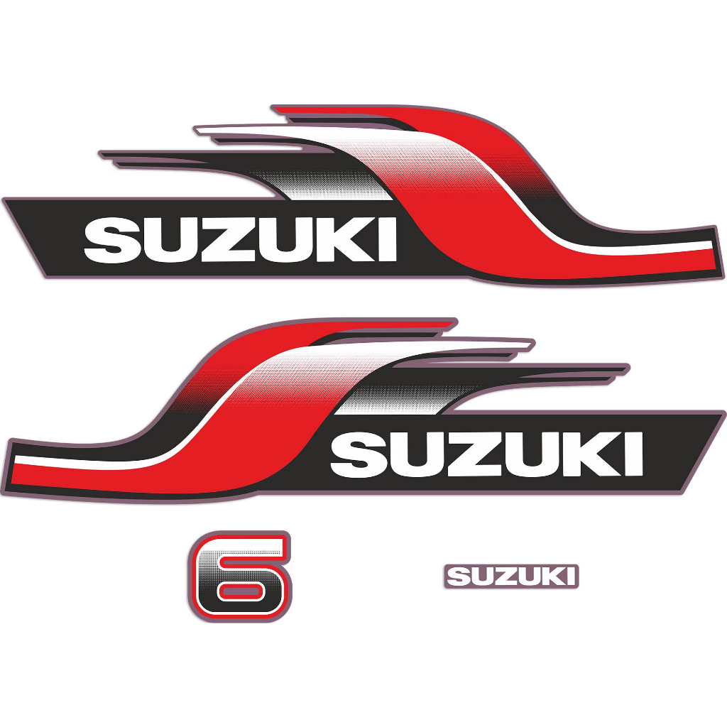 [ Bộ Đề Can Chữ-Số] Dán Đầu Máy SUZUKI 6HP-2Thì,Đề Can Dán Đẹp-Sắc Nét Có 3 Mẫu Lựa Chọn-BOAT STORE