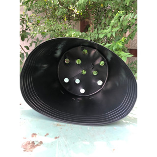 Chậu nhựa trồng cây c10 đen mềm dày dặn 24x21
