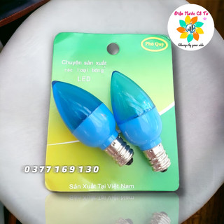 2 bóng LED ớt đỏ bàn thờ E12 Phú Quý