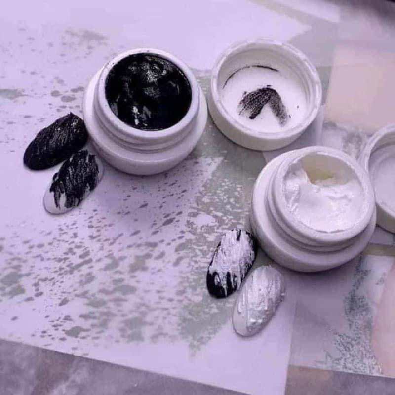 Gel Xi Măng 2 Màu Trắng - Đen Trang Trí Móng💅💅💅