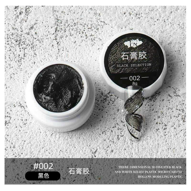 Gel Xi Măng 2 Màu Trắng - Đen Trang Trí Móng💅💅💅