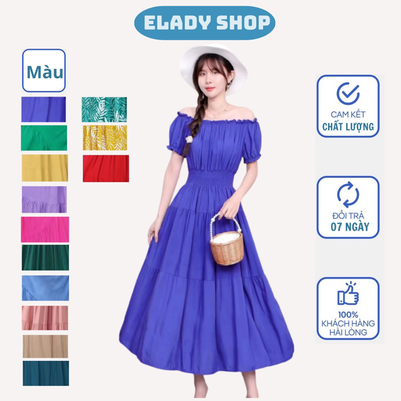 Đầm đi biển - Váy maxi hàng Quảng Châu cao cấp chất vải chiffon đẹp nhẹ, mịn mát, không bị xù - Hàng mới về