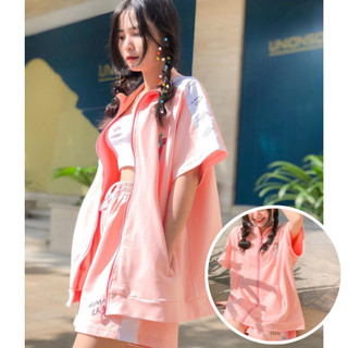 Set đồ local brand human error - daisy kills áo zipper & quần short lưng thun