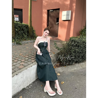 Váy Bò Viền 2 Dây QC L1
