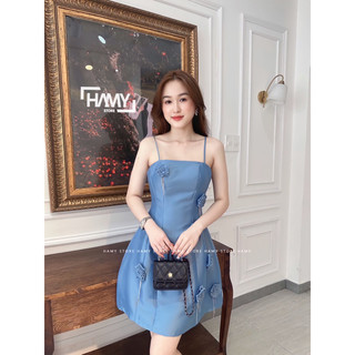 Đầm Dây Hoa Hồng