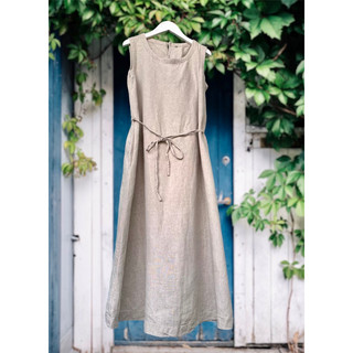 Đầm váy Linen Nhật Hàn màu thô mộc