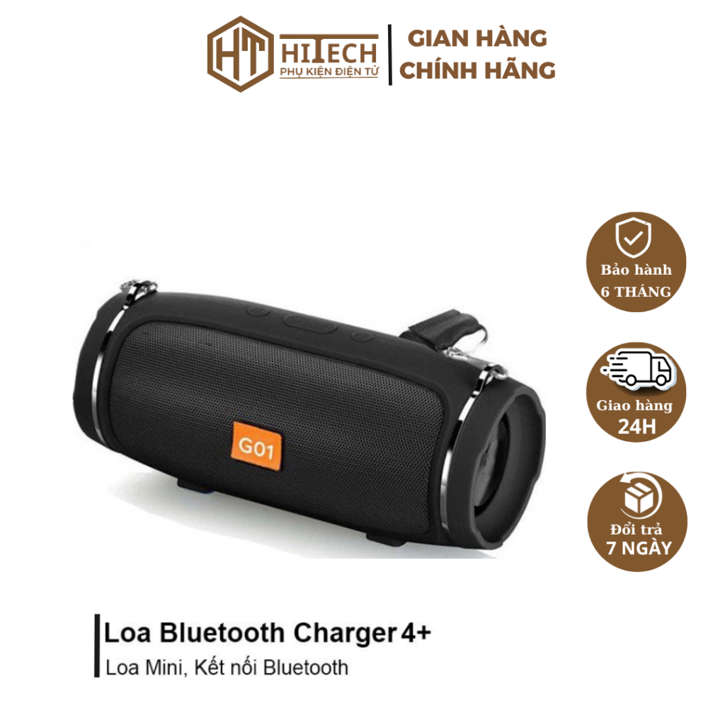 Loa Bluetooth Mini Charge Mini 4+, Nhỏ Gọn Cầm Tay, Gắn Thẻ Nhớ Và USB - HiTech