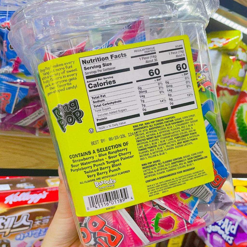 - KẸO NHẪN RING POP BÁN VIÊN TÁCH LẺ ⚡ Thơm Ngon ⚡ Đa Dạng