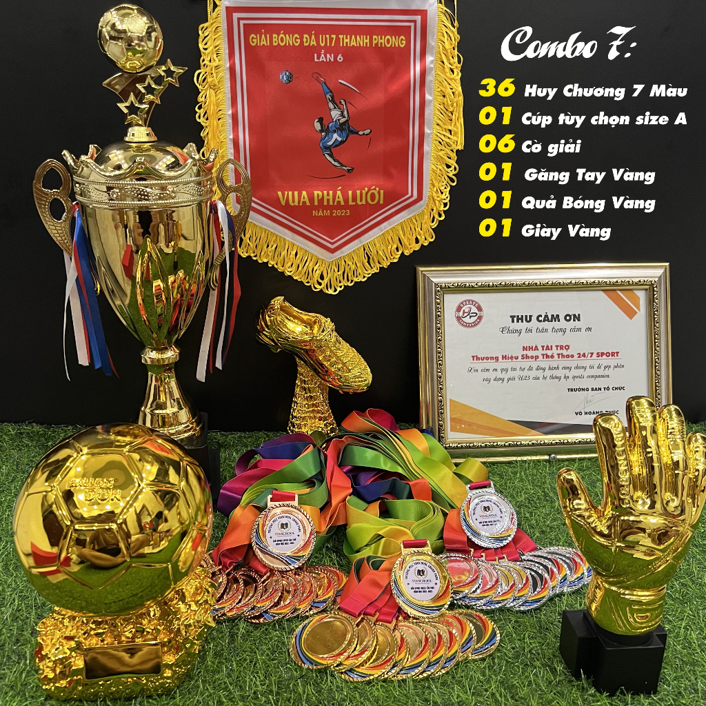 COMBO CUP CỜ HUY CHƯƠNG TỔ CHỨC GIẢI, SỰ KIỆN ( Miễn Phí Thiết Kế )