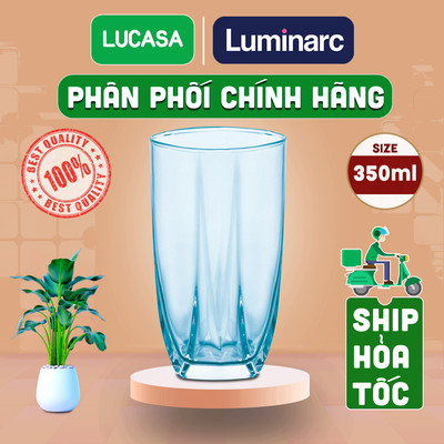 Ly Thủy Tinh Luminarc Eiffel Sky Blue 350ml - Loại Cao L4585 | Phân Phối Chính Hãng