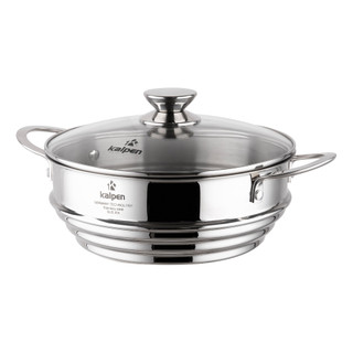 Xửng hấp thông minh kalpen - inox 304 nắp kính cao cấp ssk-20 20cm / ssk-24 24cm / ssk-28 28cm
