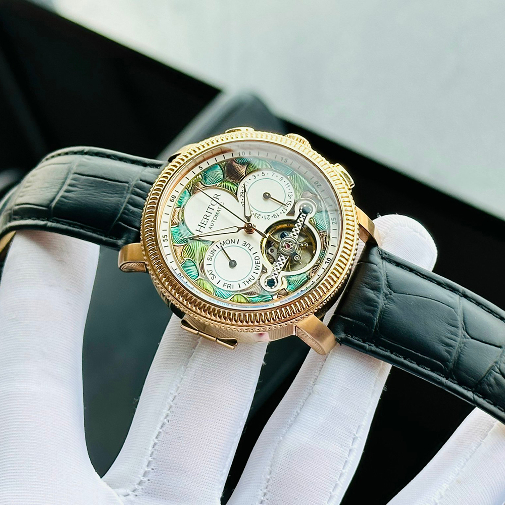 ĐỒNG HỒ NAM HERITOR AURA SEMI SKELETON HERHR3506