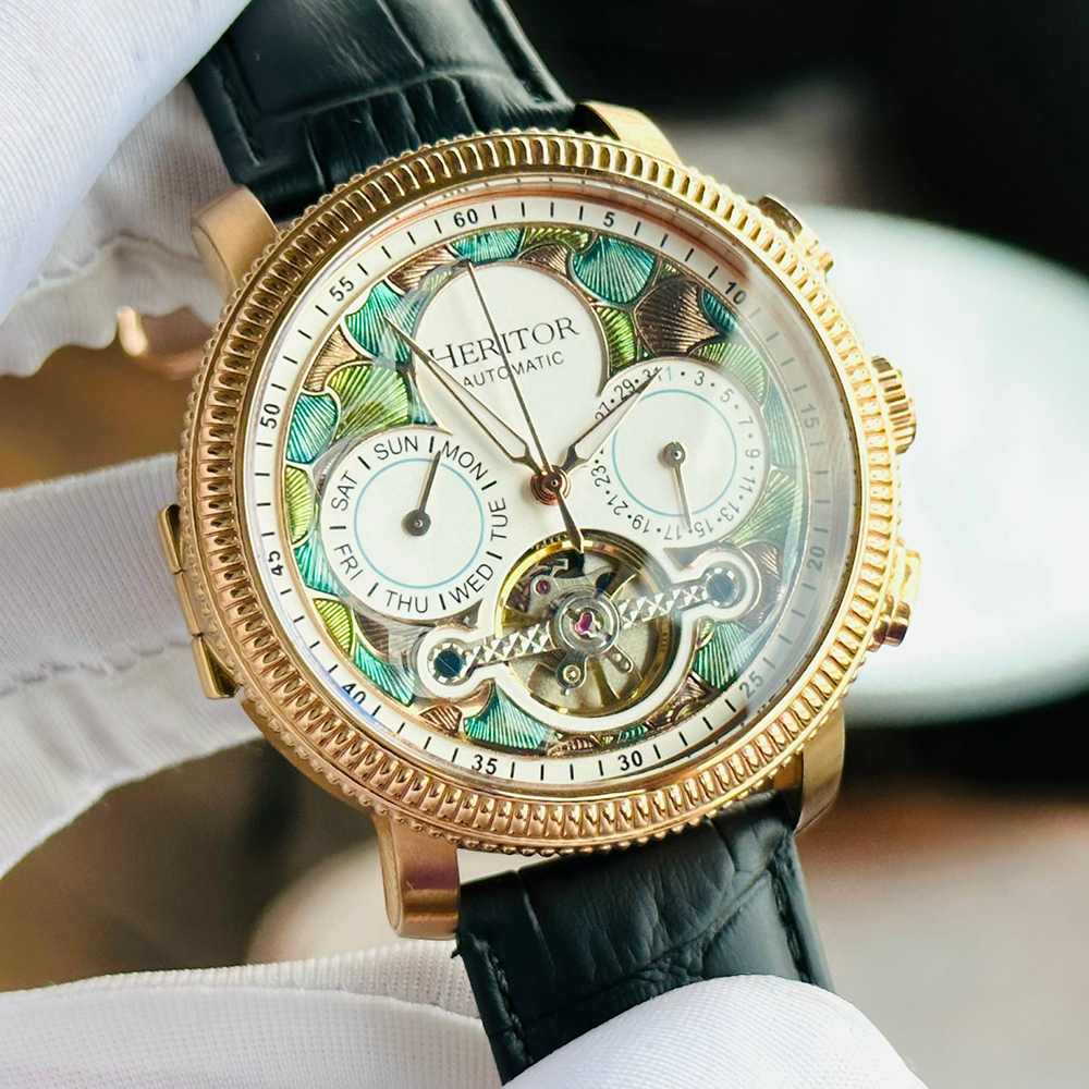 ĐỒNG HỒ NAM HERITOR AURA SEMI SKELETON HERHR3506