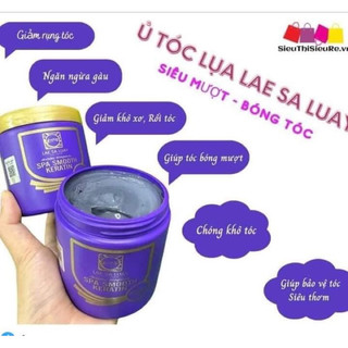 Kem Ủ Tóc Lụa Lea Sa Luay Thái Lan Dưỡng Tóc Mềm Mượt, Ủ Lụa Tím Spa Smoot Kera