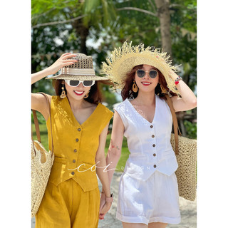 Bộ sát nách ngắn Cói Design