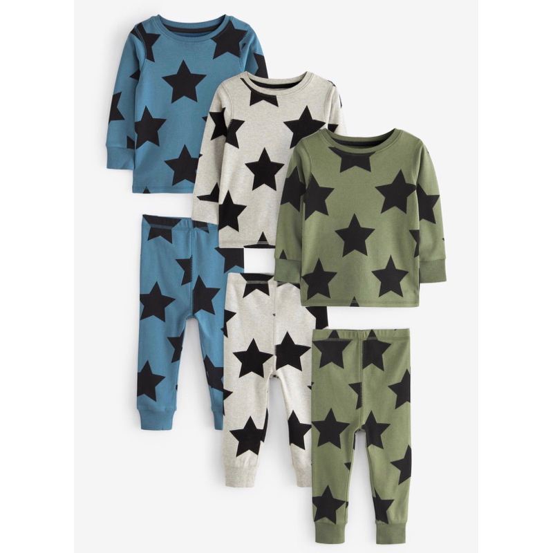 Bộ thun dài tay cotton bé trai dáng ôm, hàng Cam xuất dư BDT03A