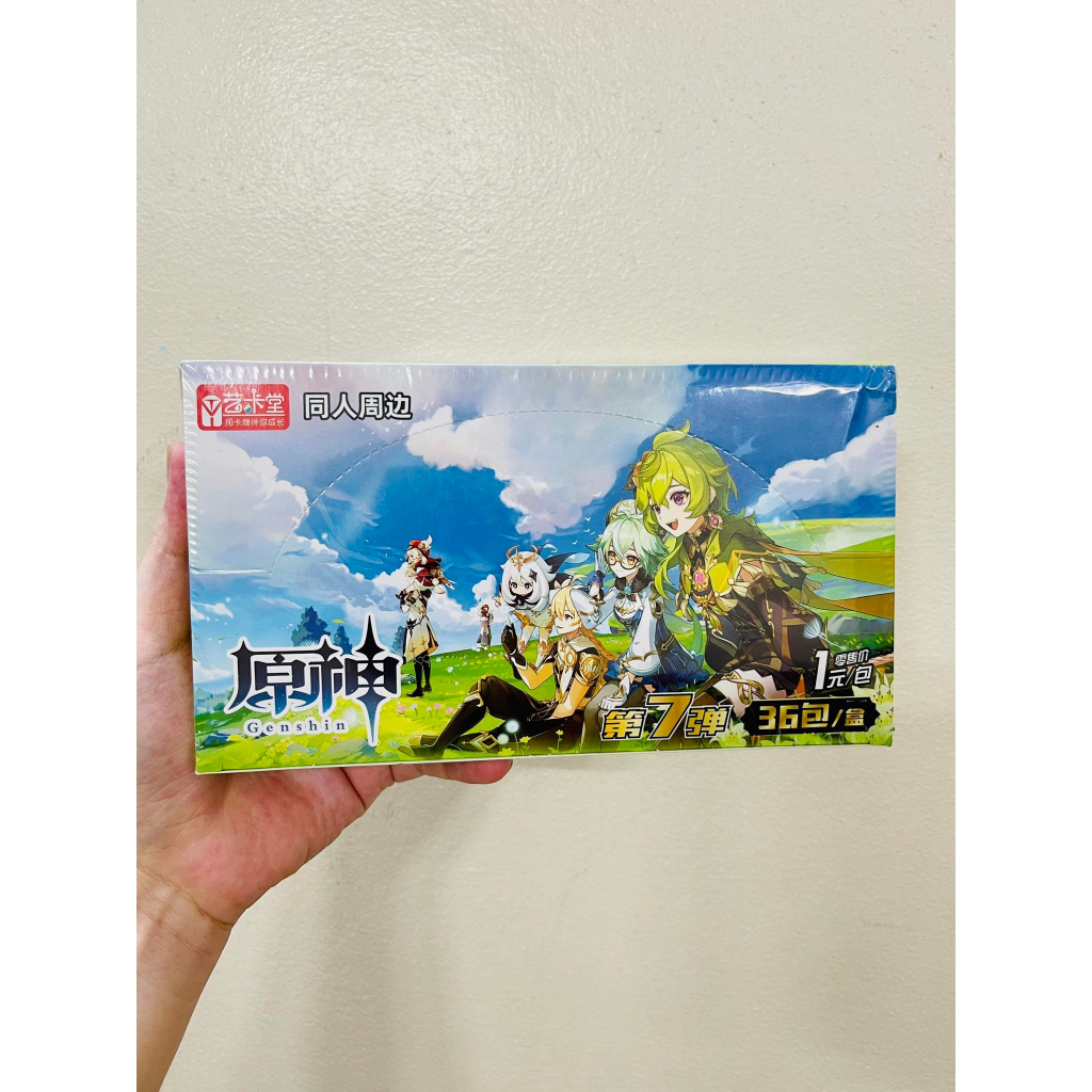 [ Vũ Trí Ba ] Hộp Thẻ Bài 5 ảnh thẻ nhân phẩm ngẫu nhiên mỗi gói Anime genshin impact