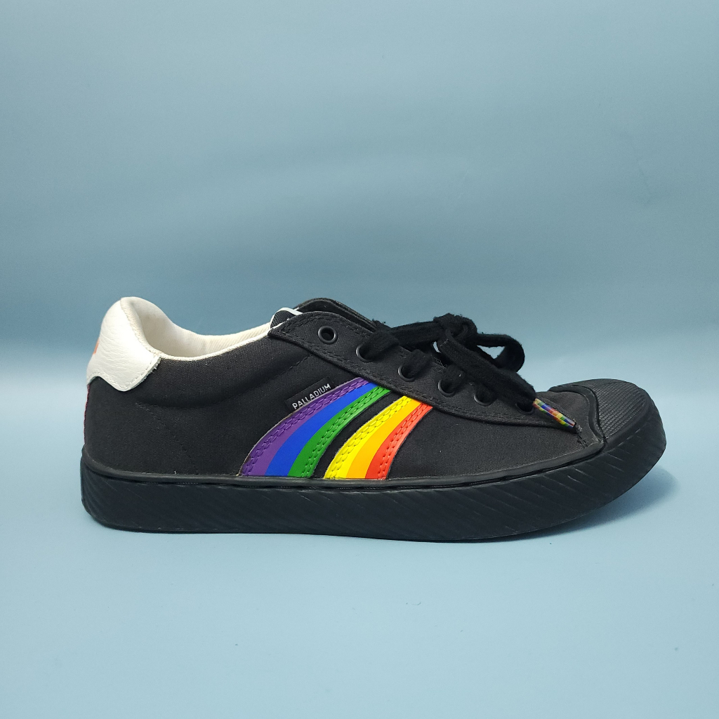 Xả hàng Giày Palladium nam cổ thấp màu xanh mực đen