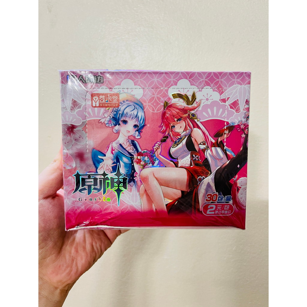 [ Vũ Trí Ba ] Hộp Thẻ Bài 5 ảnh thẻ nhân phẩm ngẫu nhiên mỗi gói Anime genshin impact