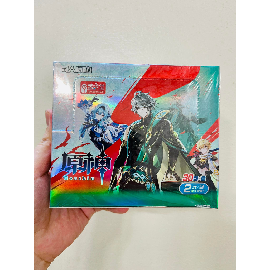 [ Vũ Trí Ba ] Hộp Thẻ Bài 5 ảnh thẻ nhân phẩm ngẫu nhiên mỗi gói Anime genshin impact