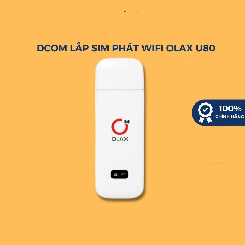 công nghệ mới Dcom phát wifi Không dây USB OLax U80 hỗ trợ kết nối 10 thiết bị phát wifi cùng 1 lúc