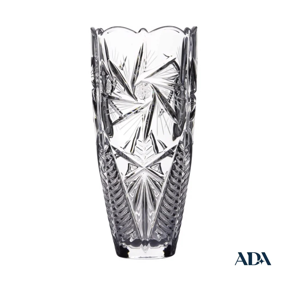 Lọ hoa pha lê bom xoáy 30cm Crystalite Bohemia
