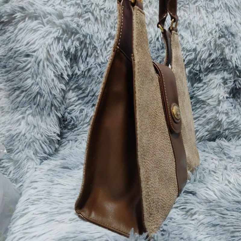 Túi M86 si tuyển Nhật da hươu thật phối da bò phom Châu Âu 30cmx25cmx10cm