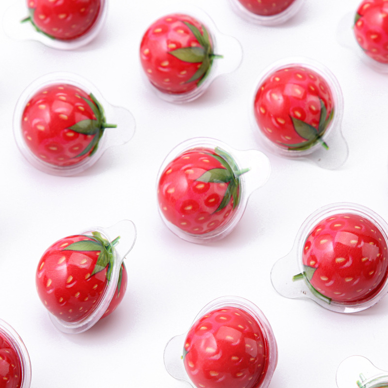 Kẹo dẻo có nhân hình con mắt / địa cầu / dâu / đào