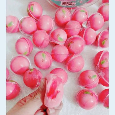 Kẹo dẻo có nhân hình con mắt / địa cầu / dâu / đào