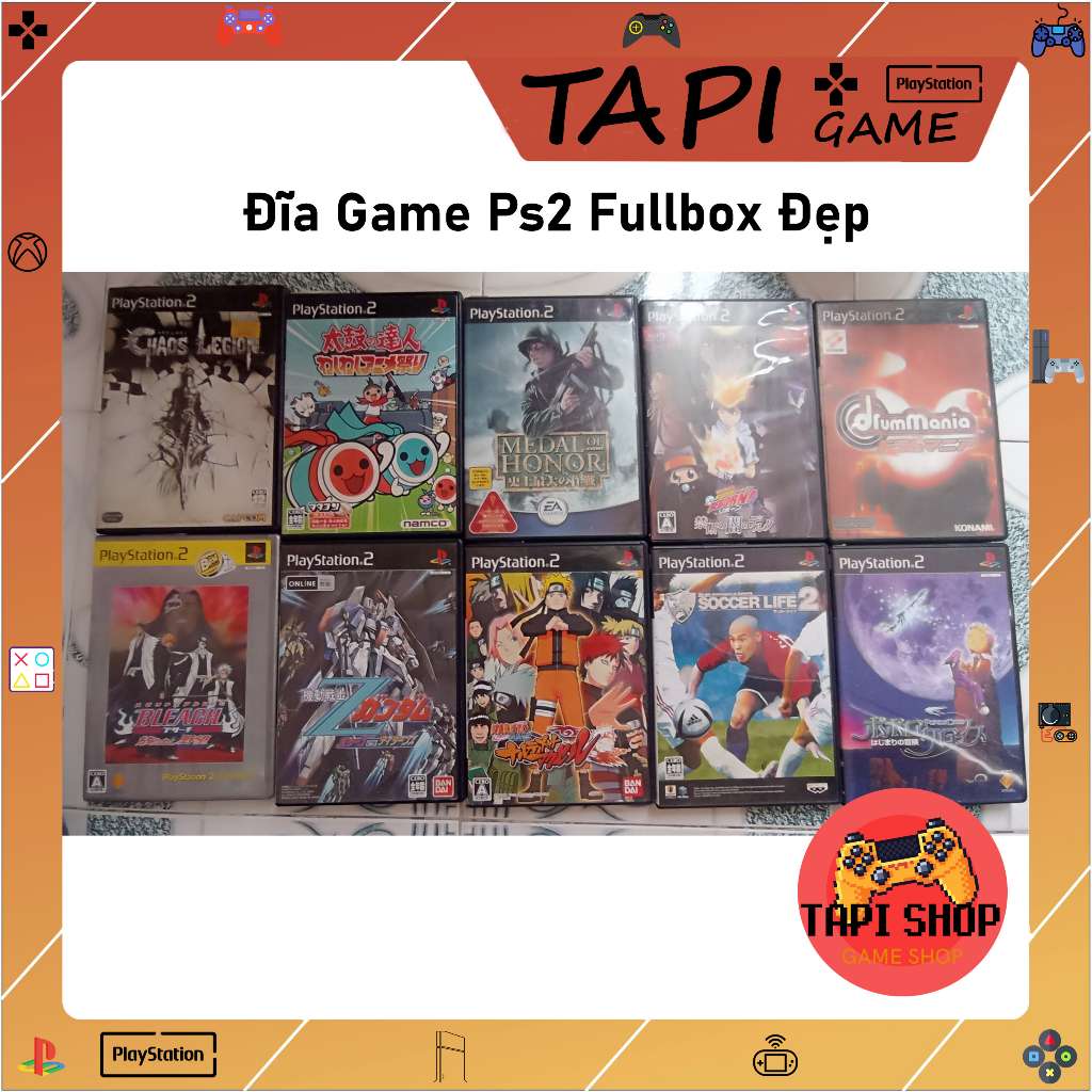 ĐĨA GAME PS2 FULLBOX ĐẸP 