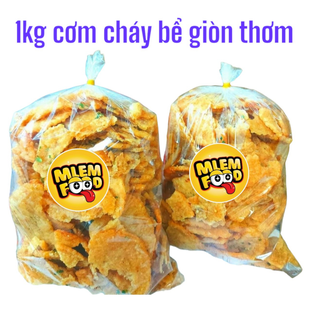 1KG CƠM CHÁY BỂ MẮM HÀNH THƠM GIÒN BAO NGON Mlem Food.