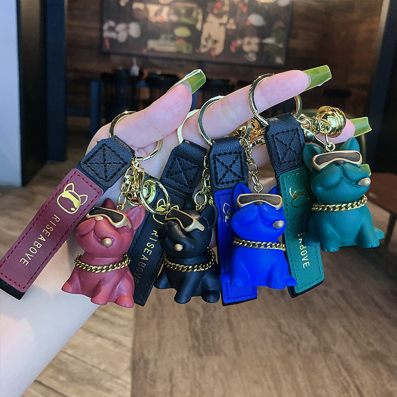 Móc khóa chó Bull nhiều màu sắc - Siêu ngầu - Dễ Thương - Hot trend 2023