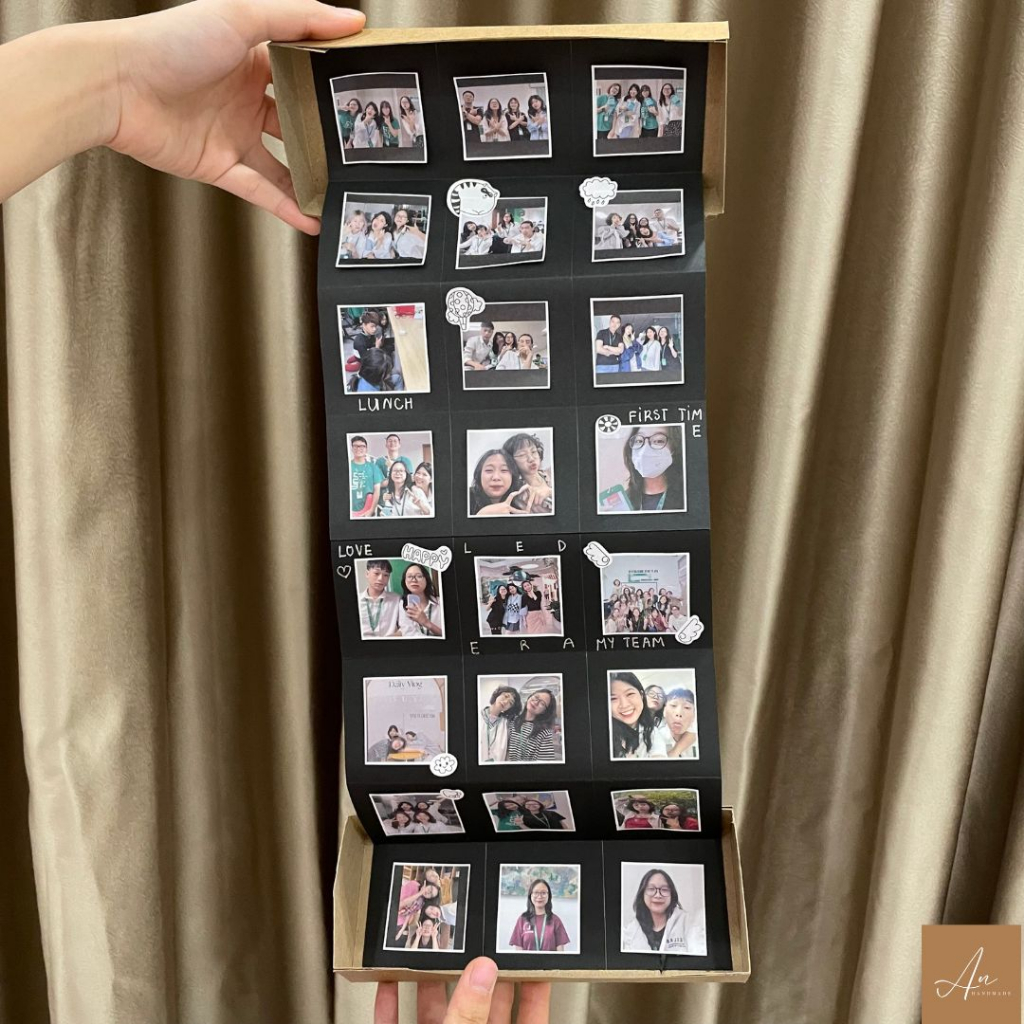 Scrapbook dán ảnh dạng hộp, món quà ý nghĩa tặng người yêu, quà handmade tặng bạn trai S05