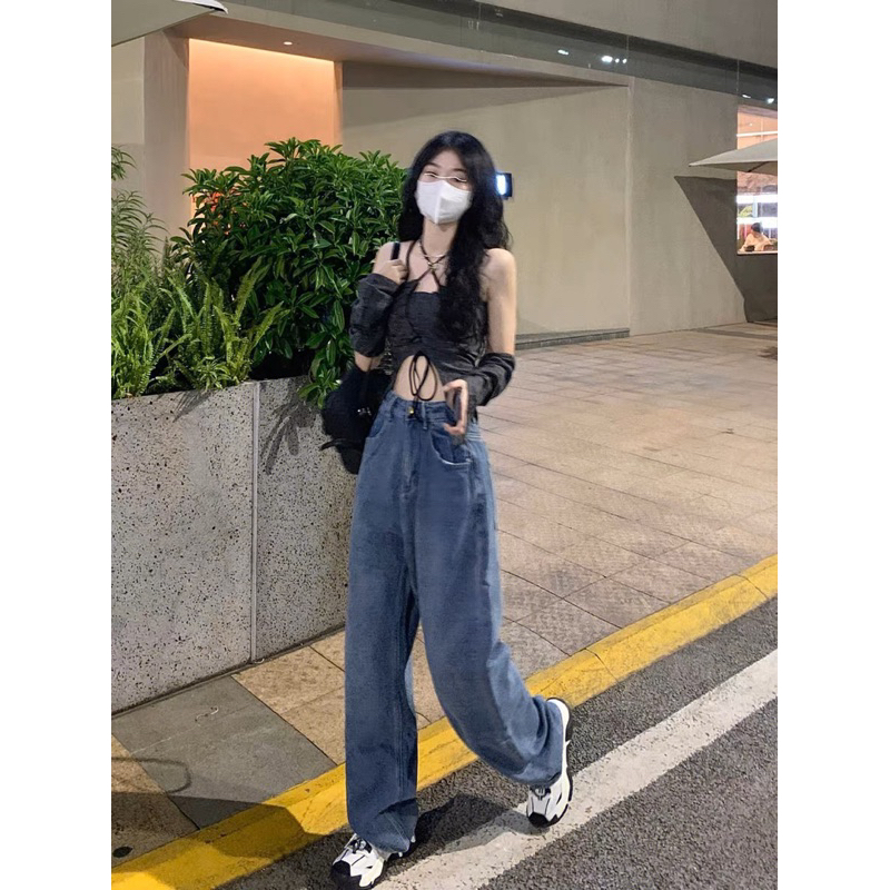 Áo kiểu ulzzang dây chéo cổ phá cách sexy kèm ống tay