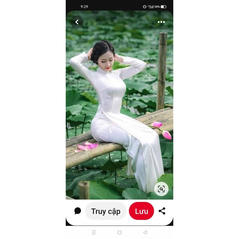 pass áo dài trắng
